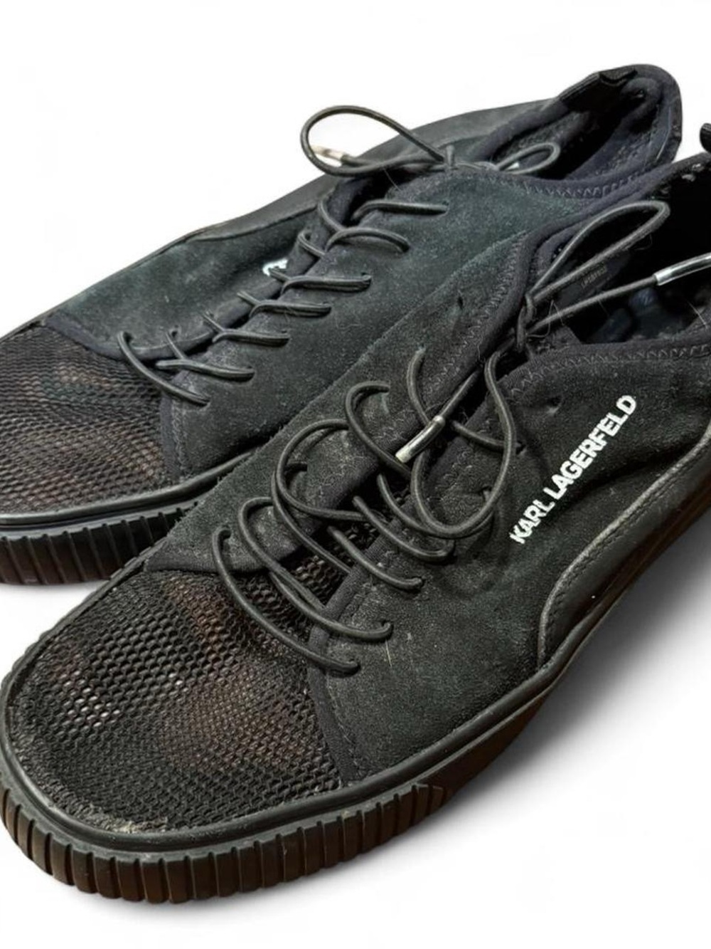 Karl Lagerfeld Paris Black Camo Low Top Sneaker